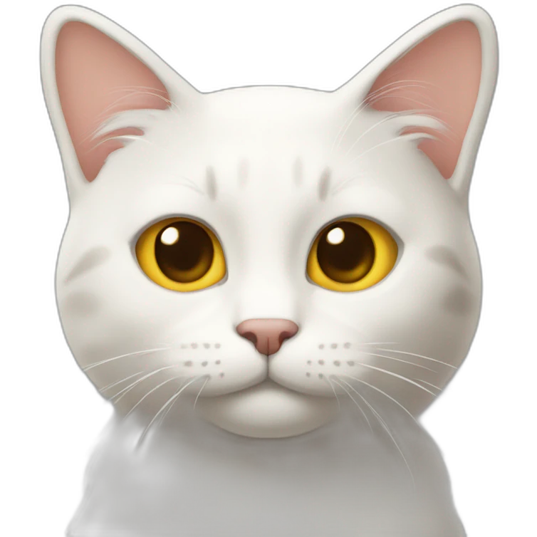 gato amarillo con blanco emoji