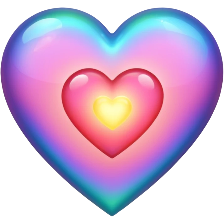 Heart with shimmering  emoji