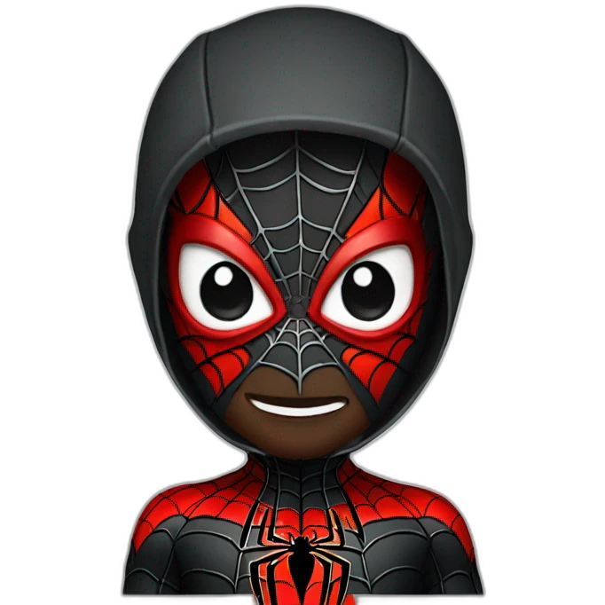 Dark spiderman emoji