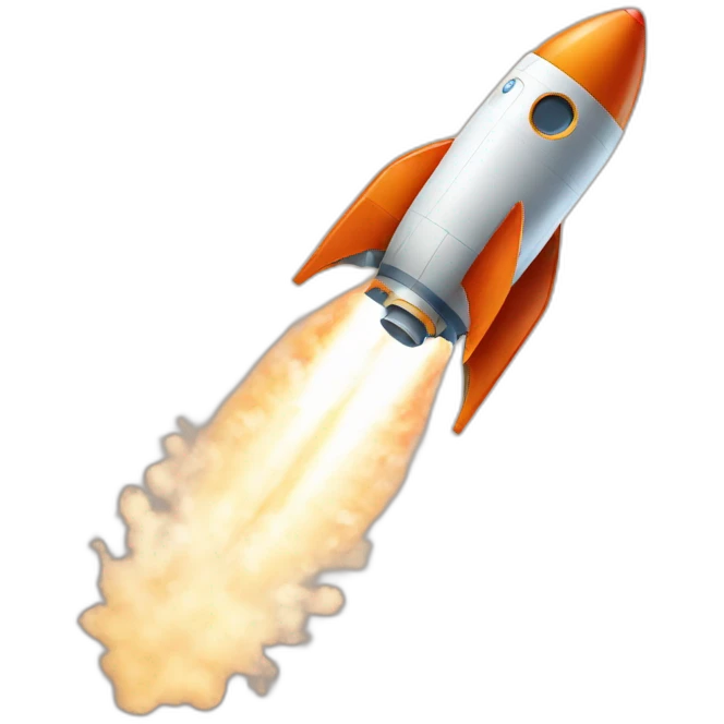 Rocket for planets emoji