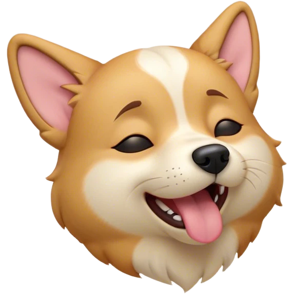 Cinematic Cute Yawning Domestic Dog Portrait Emoji, Head tilted slightly with a dramatic, wide-open yawn, showcasing a plush, inviting coat with gently drooping ears and half-closed, drowsy eyes, Simplified yet irresistibly adorable features, highly detailed, glowing with a soft, cozy glow, high shine, relaxed yet expressive, stylized with a dash of playful whimsy, soft glowing outline, capturing the essence of a sleepy yet affectionate dog that seems ready to stretch out for a nap! emoji