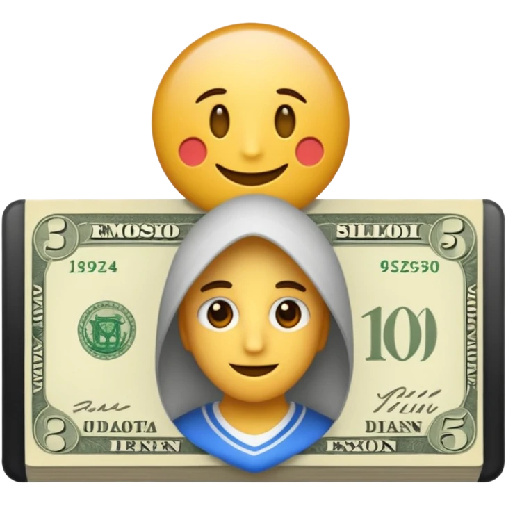 Imagen en billete emoji