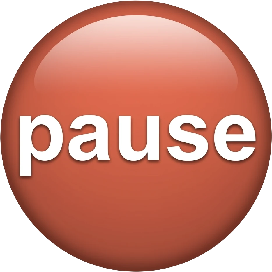 the word "pause" written in big white letters emoji