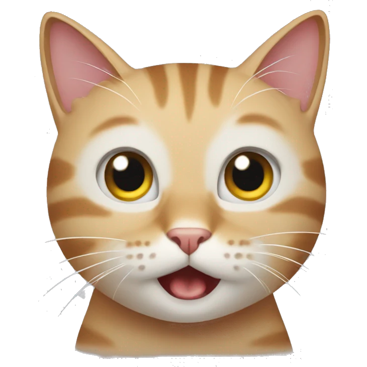 Cat surprised  emoji