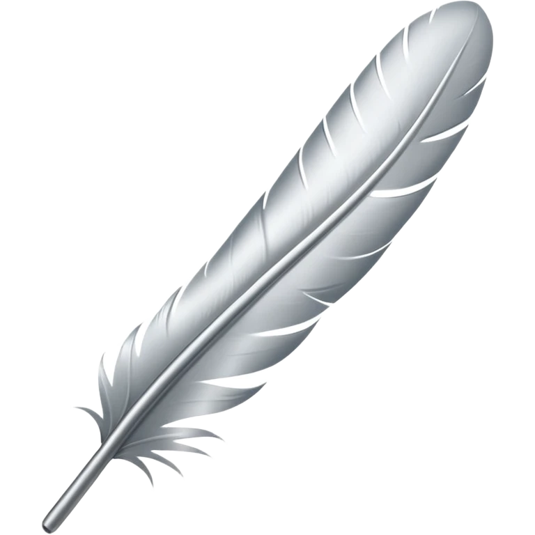серебряное перо emoji