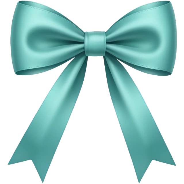Narrow and elongated ribbon bow emoji