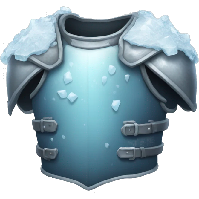 torso armor covered in ice emoji