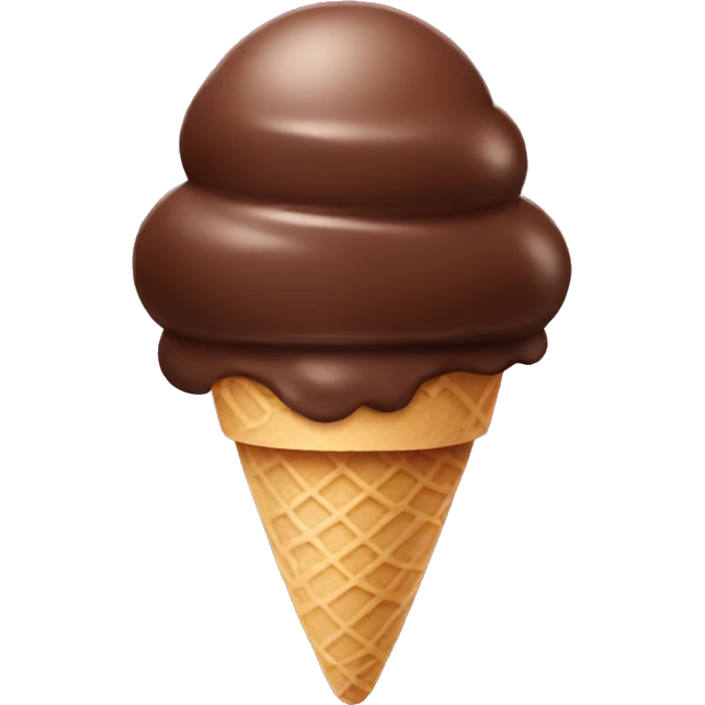 Chocolate icecream emoji