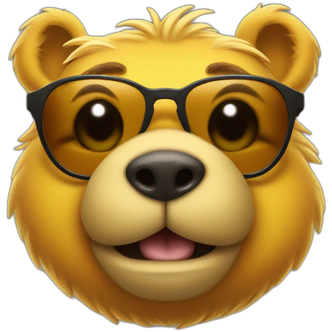 winnie the poo with sunglasses emoji