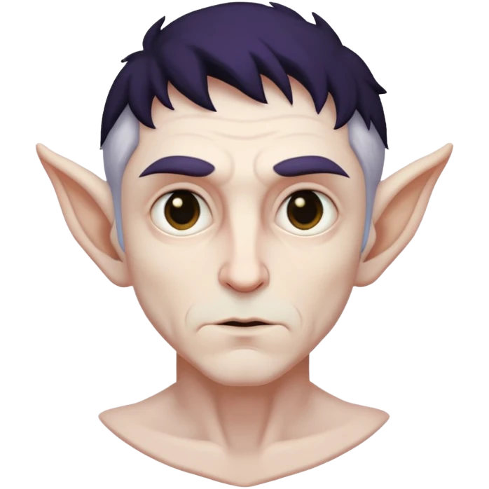 Older male shadow fae emoji