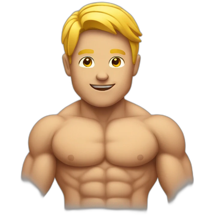 growing muscle emoji