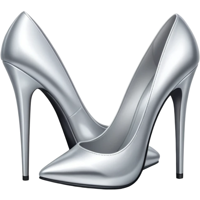 tacones plateadas emoji