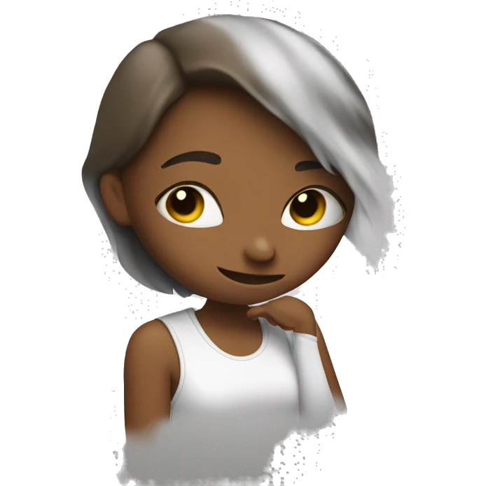 girl dab emoji