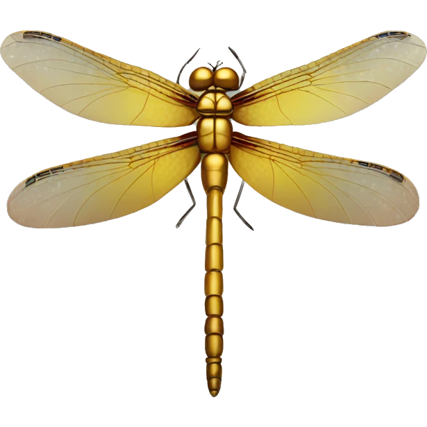 Golden gem dragonfly  emoji