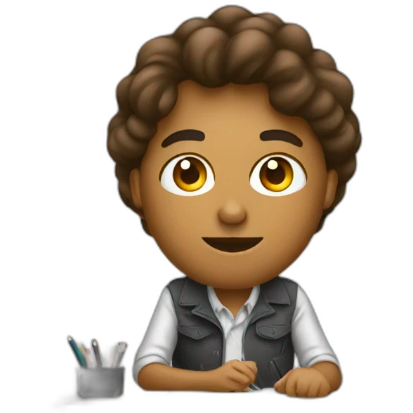 graphic-designer-at-desk emoji