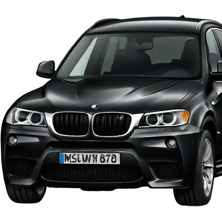 black BMW x3 m sport emoji