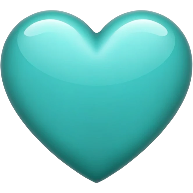 Teal heart emoji