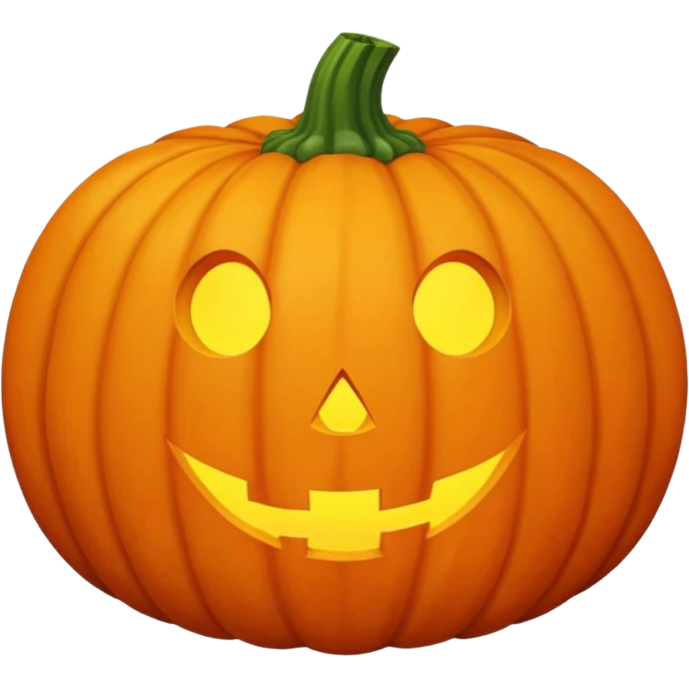 pumpkin no face emoji