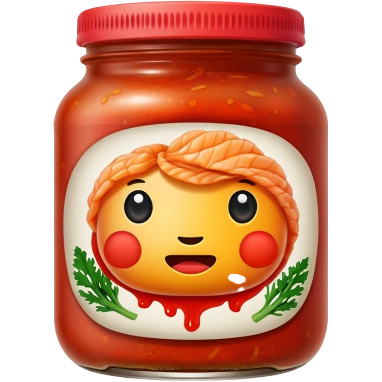 close-up baechu kimchi emoji