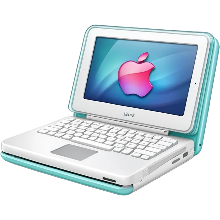 Apple iBook Y2K clamshell portable laptop emoji