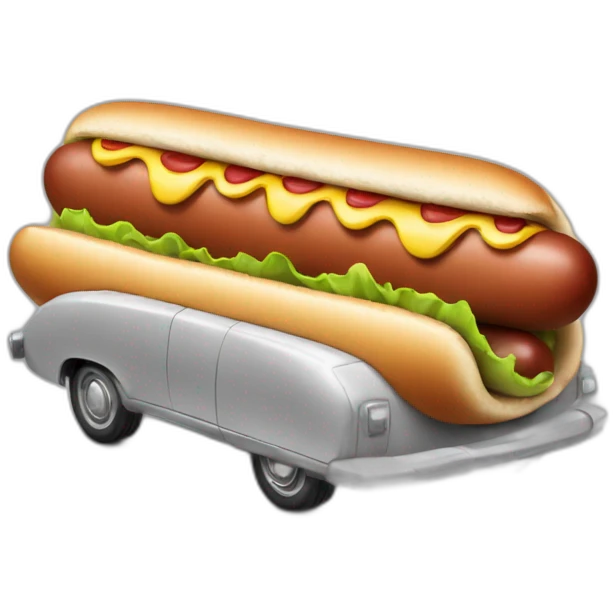 hot dog car emoji