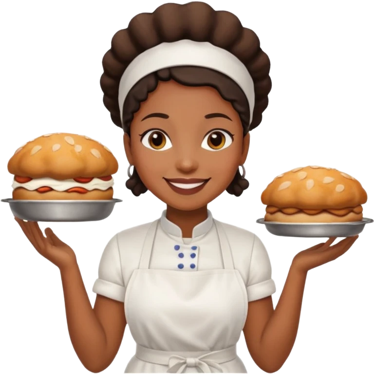 Street Baker black woman  emoji