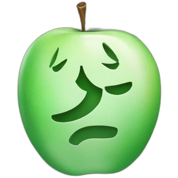Russian Ruble banknote with Apple emoticons emoji
