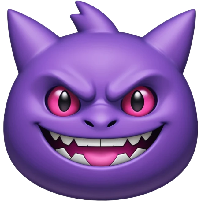 Pokemon legendary purple and pink mega gengar emoji