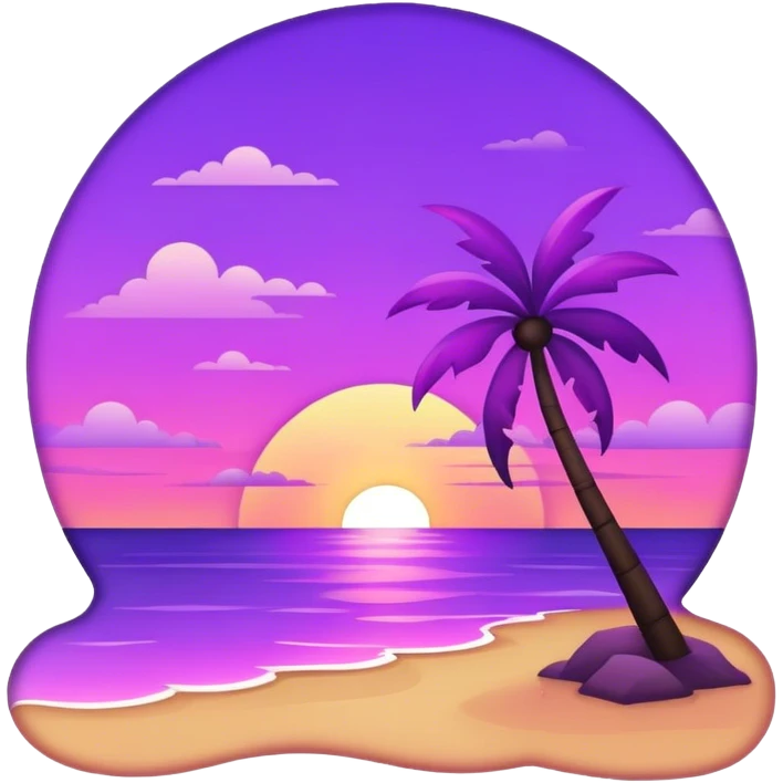 Purple sunset emoji