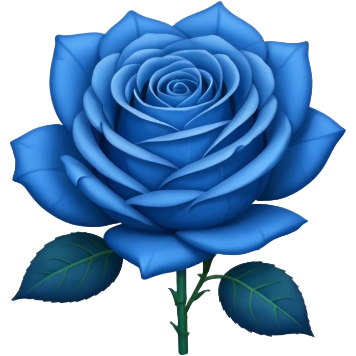 Blue rose emoji