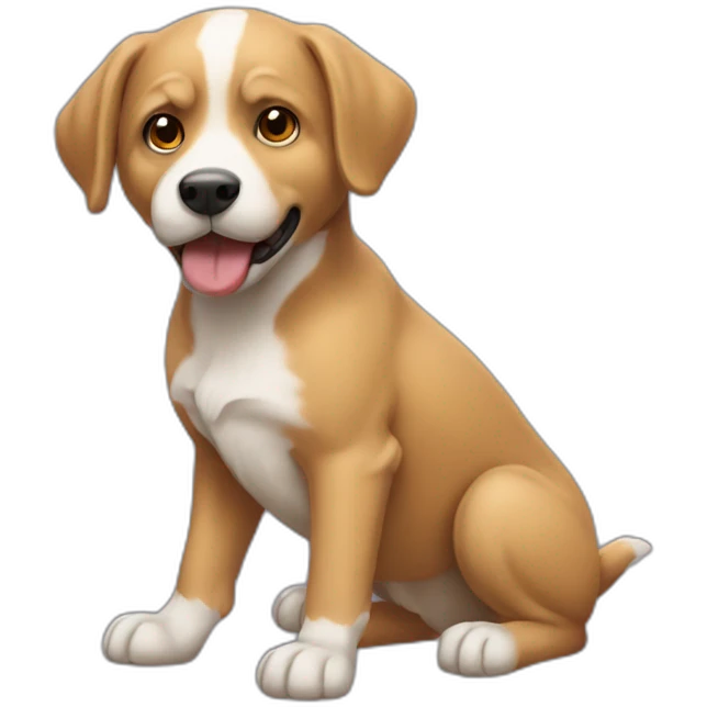 chien qui joue aux jeux vidéos emoji