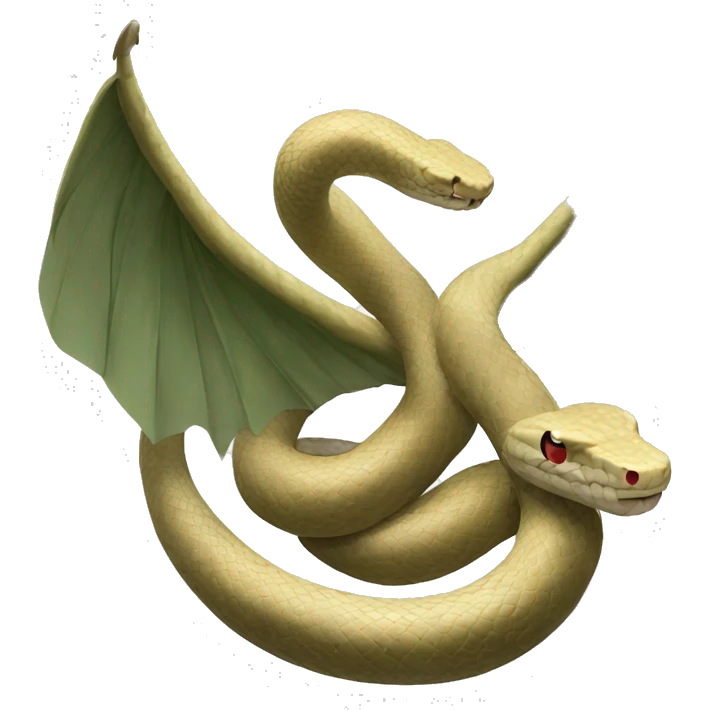 Fat Snake with wings emoji
