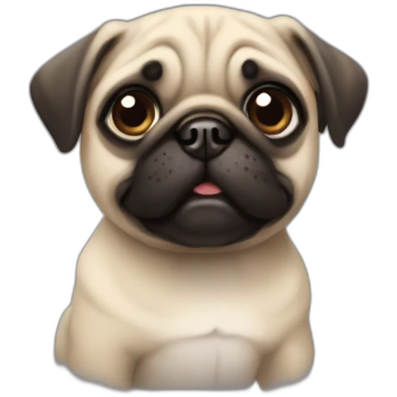 Pug puppy emoji