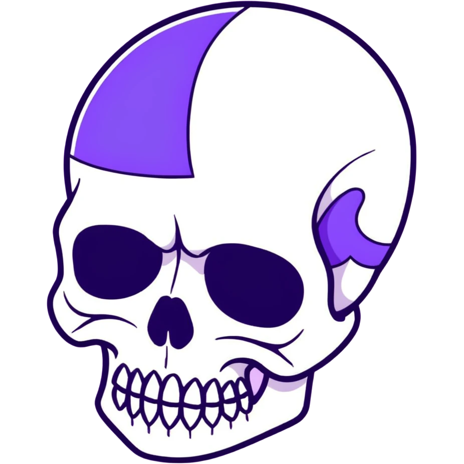 purple skull emoji