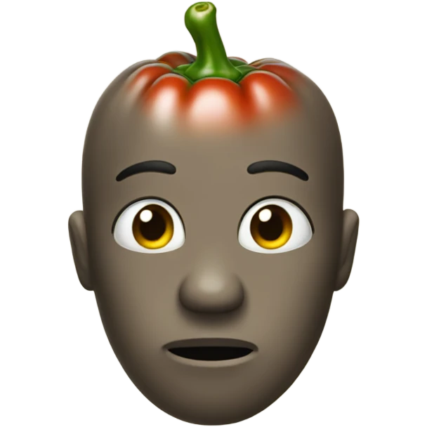 calm pepper with face emoji