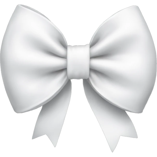 White bow emoji
