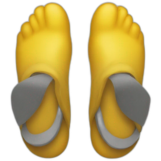 yellow foot emoji