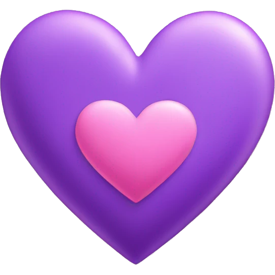 Purple and pink heart emoji
