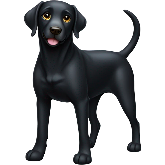 Black Labrador  emoji