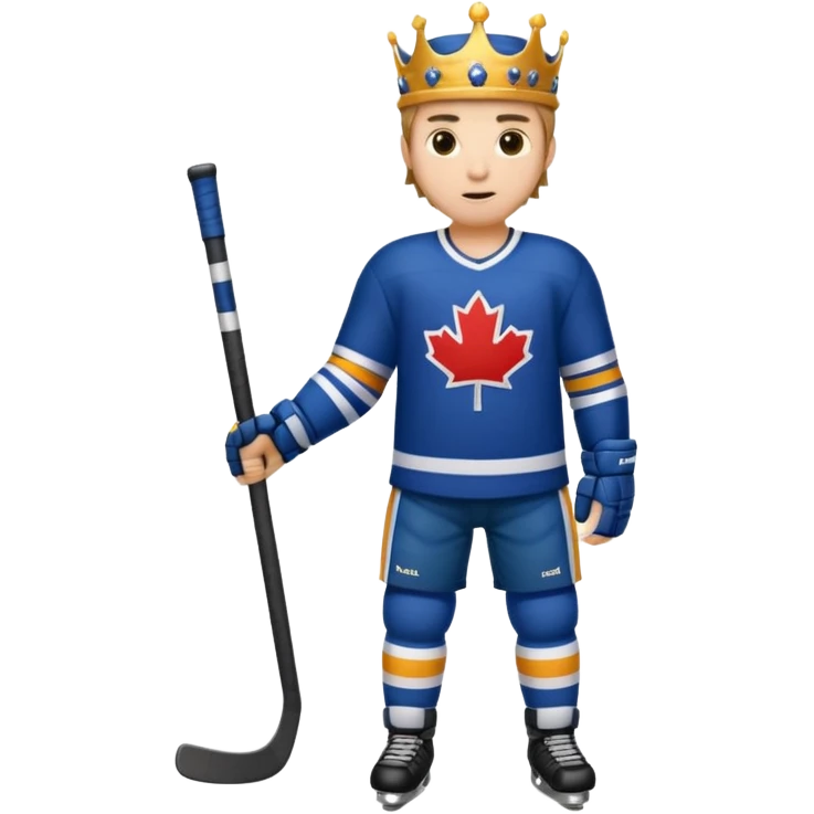 King Hockey player full body emoji