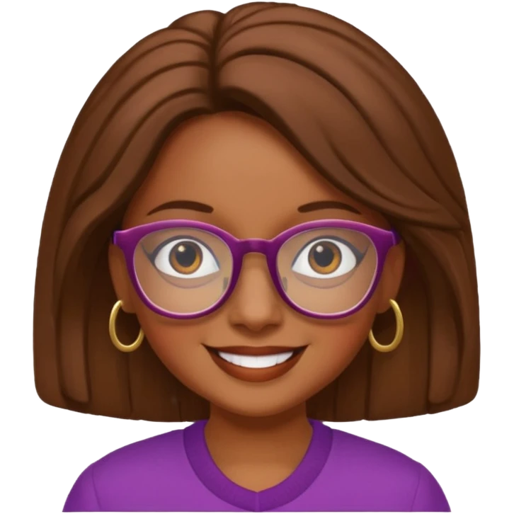 Mirabel with glasses  from the Encanto Movie emoji