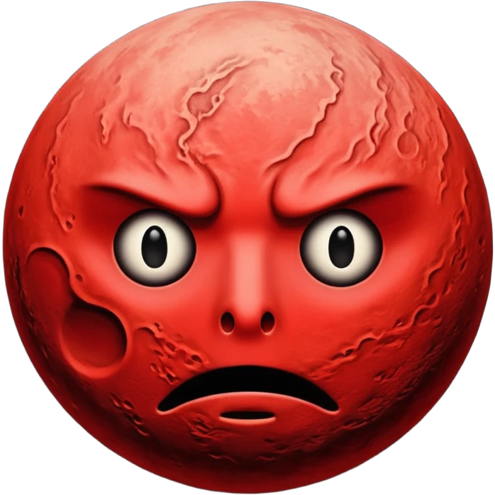 a red moon with no face just pure terror  emoji