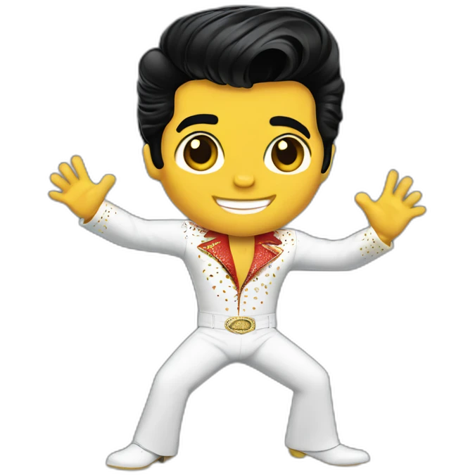elvis presley hip shake emoji