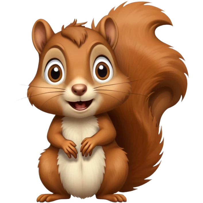 Shocked squirrel emoji