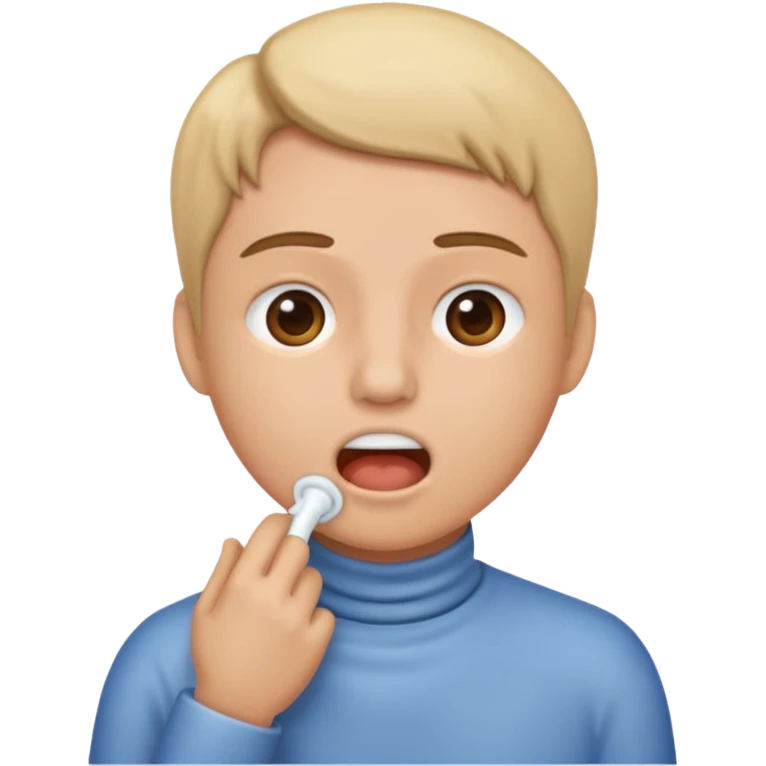 Clearing throat emoji