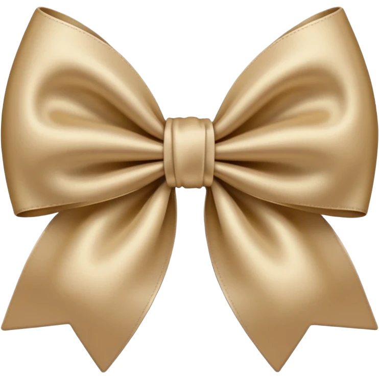 Beige bow emoji