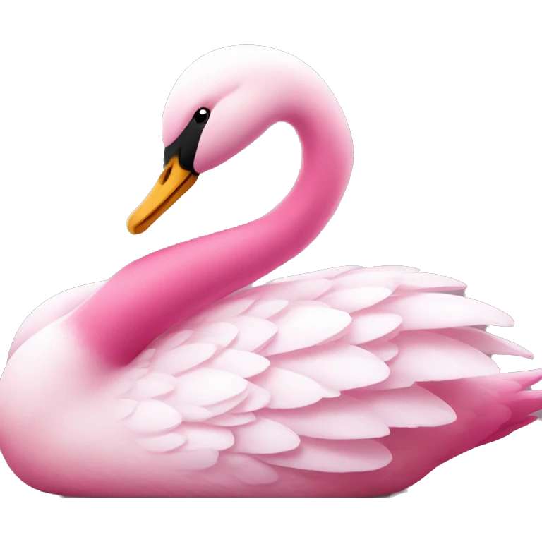 Pink swan 🦢  emoji