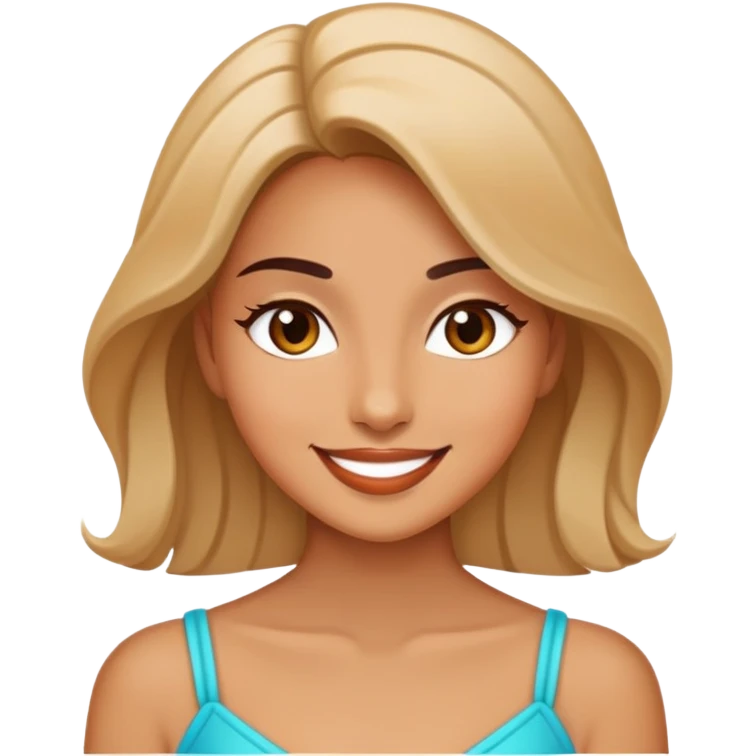 A graceful beauty with a radiant smile, a twinkle in her eyes, and an effortless sense of style that leaves a lasting impression emoji