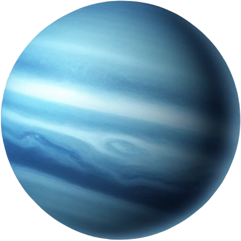 Blue gas giant planet  emoji
