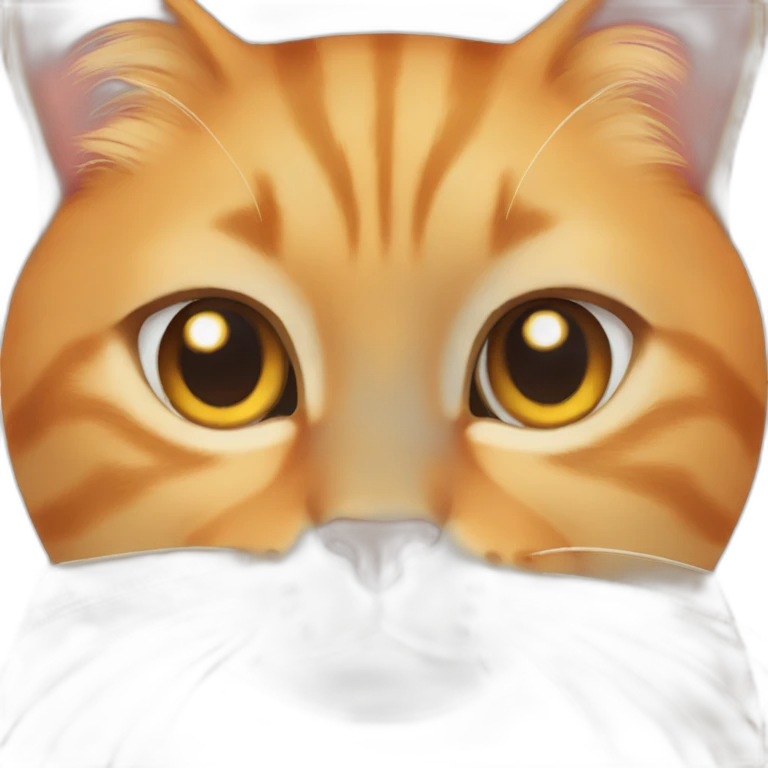 14 pound sandy-orange cat with deep face emoji